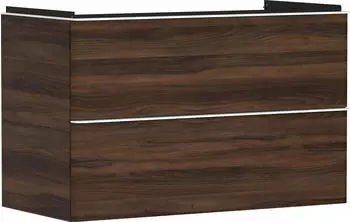 Hansgrohe Xelu Q 98 x 60.5 x 47.5 cm with 2 drawers dark walnut, matt white (54034700)