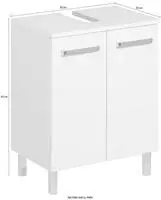 Saphir Waschbeckenunterschrank "Quickset Unterbeckenschrank mit 2 T&uuml;ren, 50 cm