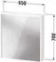 Duravit D-Code 2.0 Spiegelschrank 650mm weiß hochglanz (DC7105R22220000)