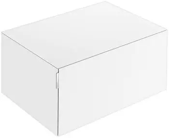 KEUCO Edition 11 Art Sideboard mit einem Auszug 800mm Glas wei&szlig; satiniert (32541840801)