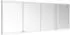 KEUCO Royal Modular 2.0 Spiegelschrank beleuchtet Wandeinbau Aluminium (800410210000000)