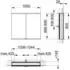 KEUCO Royal Modular 2.0 Spiegelschrank unbeleuchtet Wandeinbau Aluminium (800200001100300)