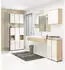 Akord Furniture Factory FIN W60 Hängeschrank Bad 2 Türen Sonoma Eiche/Weiß 60x60x22,5cm (OP0LLAZW60DABBIA)