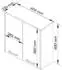 Akord Furniture Factory FIN W60 Hängeschrank Bad 2 Türen Sonoma Eiche/Weiß 60x60x22,5cm (OP0LLAZW60DABBIA)
