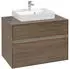Villeroy & Boch Collaro Waschtischunterschrank 80x54,8x50cm Waschtisch mittig, Graphite (C08000VR)