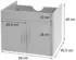 MCW Waschbeckenunterschrank D16 Hochglanz 60cm Schwarz (MCW-D16)