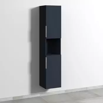 Sanipa 3way Hochschrank 2 Türen, 1 offenes Fach, Marine-Matt, Anschlag rechts (UP1151R)