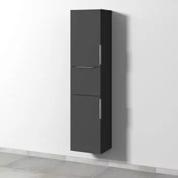 Sanipa 3way Hochschrank 400×1700×345mm Anschlag links, Graphit matt (UP1041B)