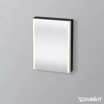 Duravit XSquare Spiegelschrank 1 T&uuml;r 60&times;80cm Schwarz (XS7111R40402000)