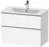 Duravit D-Neo für 233683 mit 2 Auszügen Griff Chrom Hochglanz 810 x 625 x 462 mm Weiß Matt DE4362010180000