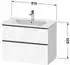 Duravit D-Neo für 233683 mit 2 Auszügen Griff Chrom Hochglanz 810 x 625 x 462 mm Weiß Matt DE4362010180000