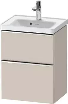 Duravit D-Neo mit 2 Ausz&uuml;gen Griff Chrom Hochglanz 484 x 625 x 372 mm Taupe Matt DE4350010910000