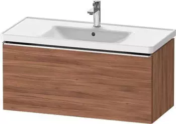 Duravit D-Neo mit 1 Auszug Griff Chrom Hochglanz 984 x 440 x 452 mm Nussbaum Natur Matt DE4256010790000