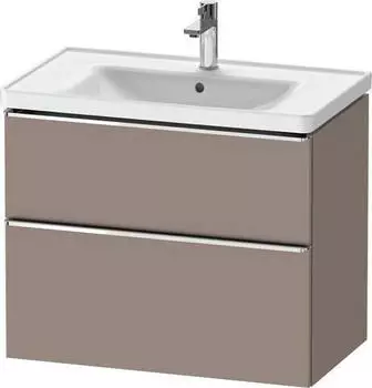 Duravit D-Neo f&uuml;r 236780 mit 2 Ausz&uuml;gen Griff Chrom Hochglanz 784 x 625 x 452 mm Basalt Matt DE4355010430000