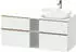Duravit D-Neo Konsolenwaschtischunterschrank für Becken rechts mit 4 Auszügen und 2 Fächern Griff Bronze Gebürstet 1400 x 644 x 550... DE4970R04180000
