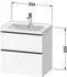 Duravit D-Neo mit 2 Auszügen Griff Edelstahl Gebürstet 634 x 625 x 452 mm Graphit Matt DE4354070490000