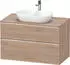 Duravit D-Neo Konsolenwaschtischunterschrank mit 2 Auszügen Griff Chrom Hochglanz 1000 x 644 x 550 mm Eiche Marmoriert Matt DE4968010550000