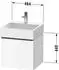 Duravit D-Neo mit 1 Auszug Griff Chrom Hochglanz 484 x 440 x 442 mm Eiche Natur Matt DE4270010300000