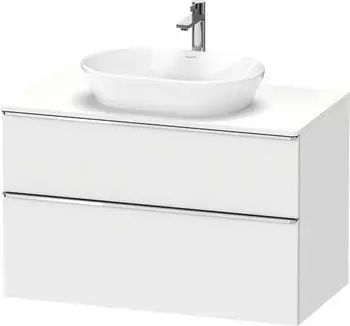 Duravit D-Neo Konsolenwaschtischunterschrank mit 2 Ausz&uuml;gen Griff Chrom Hochglanz 1000 x 644 x 550 mm Wei&szlig; Matt DE4968010180000