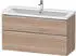 Duravit D-Neo mit 2 Auszügen Griff Chrom Hochglanz 1184 x 625 x 452 mm Eiche Marmoriert Matt DE4391010550000