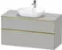 Duravit D-Neo Konsolenwaschtischunterschrank mit 2 Auszügen Griff Gold Poliert 1200 x 644 x 550 mm Betongrau Matt DE4969034070000