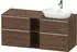 Duravit D-Neo Konsolenwaschtischunterschrank für Becken rechts mit 4 Auszügen und 2 Fächern Griff Chrom Hochglanz 1400 x 644 x 550... DE4970R10210000