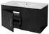 MCW D16 Waschbeckenunterschrank Hochglanz 90cm, 2 Türen, schwarz (MCW-D16)