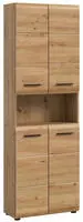 Hochschrank &brvbar; holzfarben &brvbar; Ma&szlig;e (cm): B: 60 H: 185