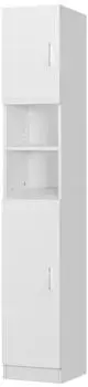 ML-Design Badezimmer Hochschrank Landhaus MDF, Wei&szlig;, 30x190x25cm (490001558)