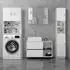 ML-Design Badezimmer Hochschrank Landhaus MDF, Weiß, 30x190x25cm (490001558)