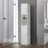 ML-Design Badezimmer Hochschrank Landhaus MDF, Weiß, 30x190x25cm (490001558)