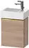 Duravit D-Neo Waschtischunterschrank mit 1 Tür Anschlag links Griff Gold Poliert 364 x 440 x 222 mm - Eiche Marmoriert Matt - DE4218L34550000