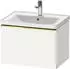 Duravit D-Neo Waschtischunterschrank mit 1 Auszug Griff Gold Poliert 634 x 440 x 452 mm - Weiß Matt - DE4254034180000