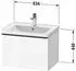 Duravit D-Neo Waschtischunterschrank mit 1 Auszug Griff Gold Poliert 634 x 440 x 452 mm - Weiß Matt - DE4254034180000