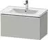 Duravit D-Neo Waschtischunterschrank mit 1 Auszug Griff Chrom Hochglanz 784 x 440 x 452 mm - Betongrau Matt - DE4255010070000