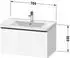Duravit D-Neo Waschtischunterschrank mit 1 Auszug Griff Chrom Hochglanz 784 x 440 x 452 mm - Betongrau Matt - DE4255010070000
