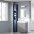 SoBuy Hochschrank 6 Einlegeböden 1 Schublade Blau 20x180x20cm (BZR34-II-B)