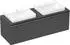 Hansgrohe Xelu Q 156 x 48.5 x 55 cm with 2 drawers diamond grey matt, chrome (54071000)