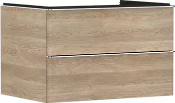Hansgrohe Xelu Q 78 x 48.5 x 55 cm with 2 drawers natural oak, chrome (54076000)