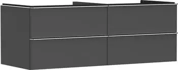 Hansgrohe Xelu Q 136 x 48.5 x 55 cm with 4 drawers diamond grey matt, chrome (54087000)