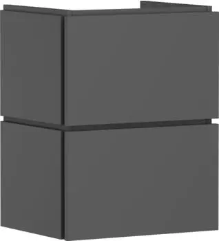 Hansgrohe Xilesa E 48 x 38 cm, 2 drawers slate grey matt with Push-Open (54290760)