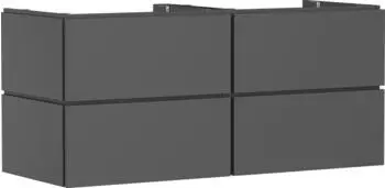 Hansgrohe Xilesa E 137.5 x 55 cm, 4 drawers slate grey matt with Push-Open (54306760)