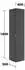 KEUCO Edition 11 Art Hochschrank smoke / Stein basalt (32554820401)