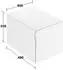 KEUCO Edition 11 Art Sideboard mit einem Auszug 400mm Glas weiß satiniert (32541840401)
