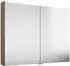 Burgbad Eqio Spiegelschrank mit horizontaler LED Beleuchtung Eiche Dekor Cashmere (SPGS100-F3180-B0001-D)