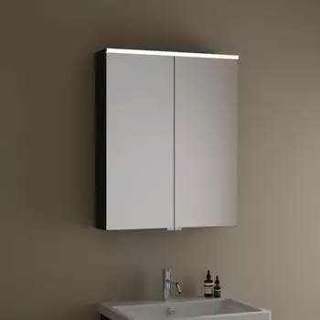 Burgbad Eqio Spiegelschrank SPGS065 800x650x170 Dunkelgrau Matt (SPGS065F6584)