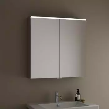Burgbad Eqio Spiegelschrank SPGS080 800x800x170 Lichtgrau Matt (SPGS080F6583)