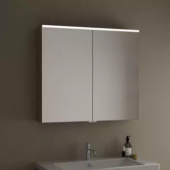 Burgbad Eqio Spiegelschrank SPGS090 800x900x170 Lichtgrau Matt (SPGS090F6583)