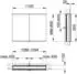 KEUCO Royal Modular 2.0 Spiegelschrank beleuchtet Wandeinbau Aluminium (800210111100300)