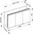 KEUCO Royal Modular 2.0 Spiegelschrank beleuchtet Wandeinbau Aluminium (800310120000000)